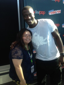 Me with Aldis Hodge from the cast of Underground 